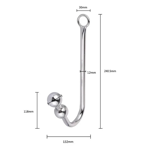 Anal Collar and Hook 5334 with Cuffs Beaded Elegant 0706